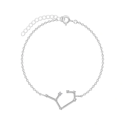 Afbeelding van JoyS Zilveren sterrenbeeld armband Sagittarius Boogschutter met zirkonia