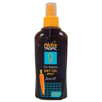 Afbeelding van Aloha Tropic Zon Olie SPF 0 Wortel 200ml