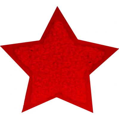 Afbeelding van Fjesta© Oeteldonk embleem Chenille Ster rood