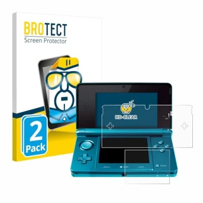 Afbeelding van BROTECT (2 Stuks) Schermbeschermer voor Nintendo 3DS Screen Protector Transparant