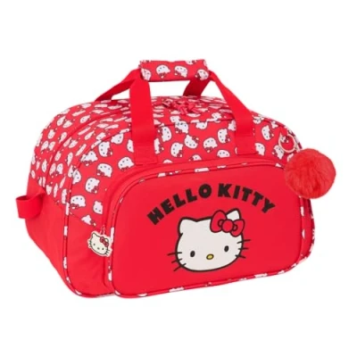 Afbeelding van Sporttas Hello Kitty Iconic Wit Rood 40 x 24 23 cm