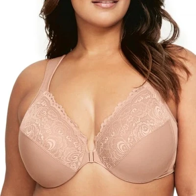 Afbeelding van Glamorise dames plunge beha, cappuccino, 75G