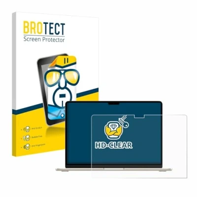 Afbeelding van BROTECT Screenprotector voor Apple MacBook Air 15&quot; M3 2024 Folie Beschermfolie transparant