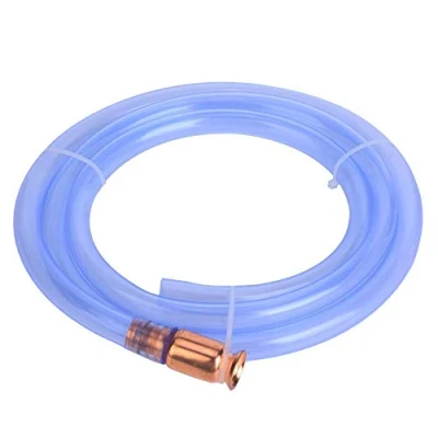 Afbeelding van Sifonslang, roerslang, zelfzuigend, benzine en waterslang, transparant, van antistatische PVC, 6 m x 1/2 inch, slang met sifon voor het overbrengen brandstof 13mm