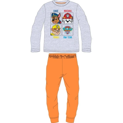 Afbeelding van Paw Patrol pyjama team katoen grijs/oranje maat 98
