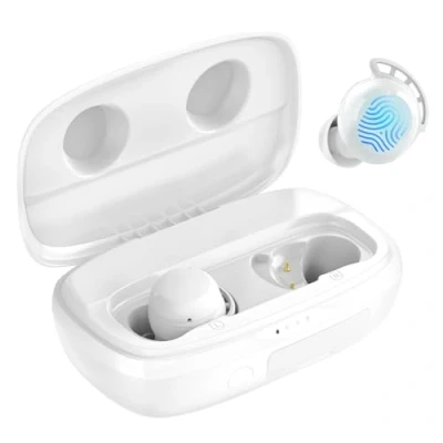 Afbeelding van Draadloze oordopjes, Tribit 150H Speeltijd Bluetooth 5.2 IPX8 Waterdicht Aanraakbediening Ture oordopjes met microfoon Koptelefoon In ear Diepe bas Ingebouwde