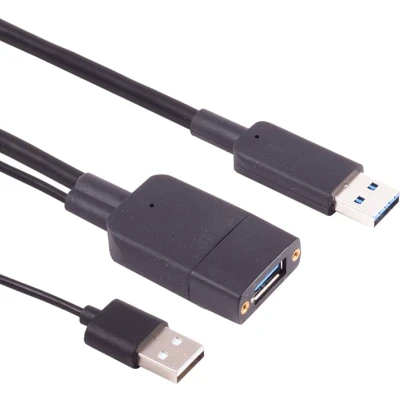 Afbeelding van Actieve USB Verlengkabel 3.2 Gen 2 Extra (m) voor voeding 15 meter Zwart