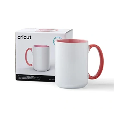 Afbeelding van Cricut Afgeschuinde keramische lege Mok Miami 425ml (15oz) 1 x Infusible Ink Sublimatie Voor gebruik met alle snijmachines