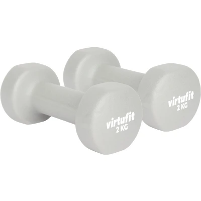 Afbeelding van VirtuFit Vinyl Dumbbell Pro Gewichten Fitness 2 kg Groen Halter 1 stuk