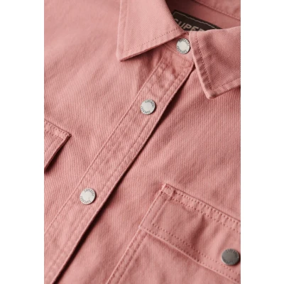Afbeelding van Superdry Workwear Spijkerjas, Dames, Maat: 40, Ash rose