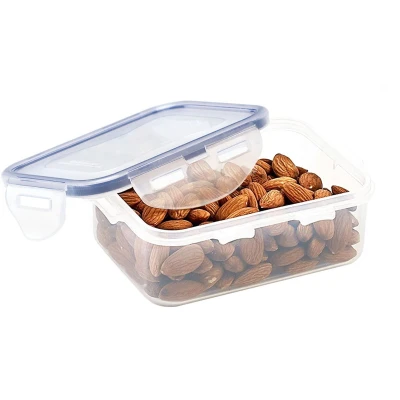 Afbeelding van Lock&amp;Lock Vershouddoos Vershoudbakje Bewaarbakje Diepvriesbakje Snackdoosje Luchtdicht Lekvrij BPA vrij Transparant LocknLock 350 ml