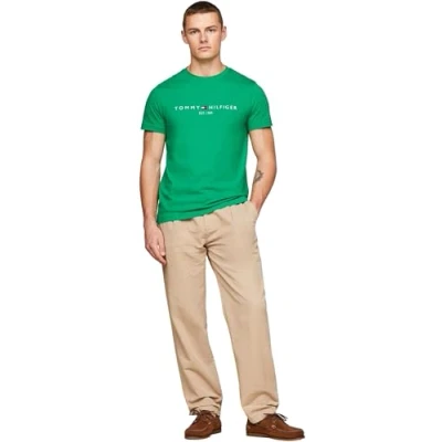 Afbeelding van Tommy Hilfiger LOGO TEE Tshirt print, Heren, Maat: 3XL, Olympic green