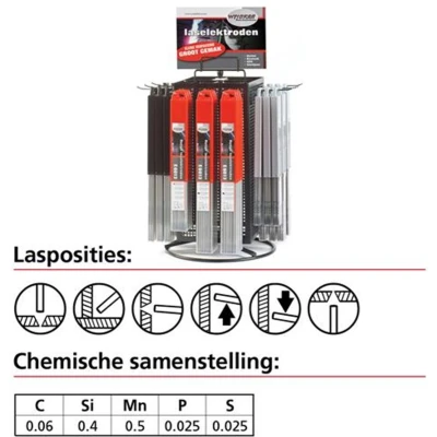 Afbeelding van Laselektrode Rutiel 3,25x350mm A 25 STUKS