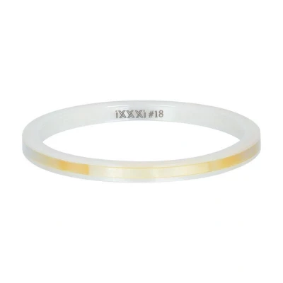 Afbeelding van iXXXi Ceramic yellow shell Vulring 2mm Wit maat 18