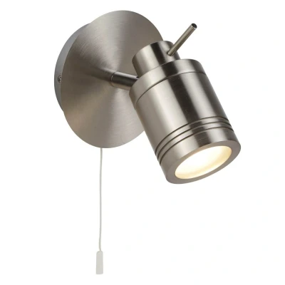 Afbeelding van Searchlight Badkamer wandspot Samson grijs 6601SS