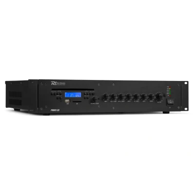 Afbeelding van Power Dynamics PRC120 100V versterker Met CD speler Bluetooth en