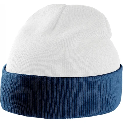 Afbeelding van K up Tweekleurige Muts Met Omslag KP514 White / Navy