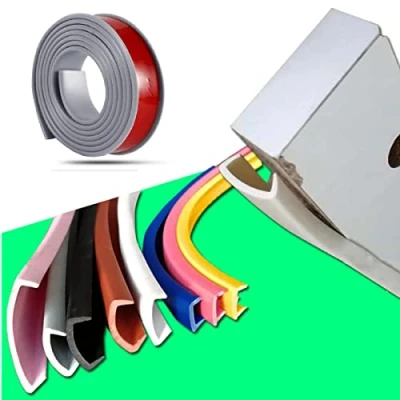 Afbeelding van Meubelband, U vormige TPE randbeschermstrips, houten plankrandstrips voor kast, kledingkast, tafel, werkblad, plank en gevormde uitsparingen, randband, randafwerking (3 m x 12 mm, grijs)