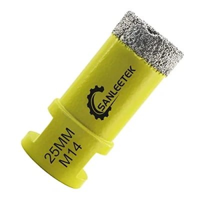 Afbeelding van Diamantboor, 25 mm, vacuümsolderen, diamantfrees voor keramiek, porselein, marmer, graniet M14, schroefdraad SANLEETEK