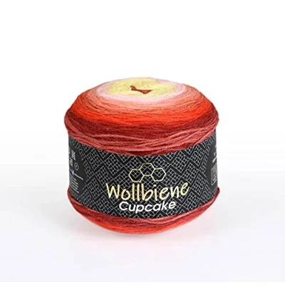 Afbeelding van Wollbiene Cupcake Verloopgaren 150 gram 540 meter Breigaren Haakgaren 1910