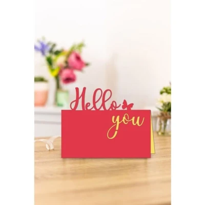 Afbeelding van Gemini Expressions snijmal Designer Word Hello You