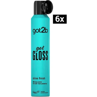 Afbeelding van Schwarzkopf Got2B Got Gloss Shine Spray 6 x 200 ml