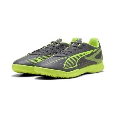 Afbeelding van Puma Ultra 5 PLAY Voetbalschoenen voor kunstgras, Heren, Maat: 40, Matte aged silver/yellow alert Kunststof