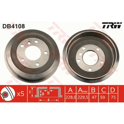 Afbeelding van Trw Remtrommel DB4108