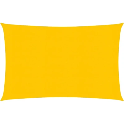Afbeelding van VidaXL Zonnezeil 160 g/m² rechthoekig 4x5 m HDPE geel