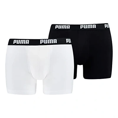 Afbeelding van Puma Basic 2 PACK Onderbroeken, Heren, Maat: XXL, White / black