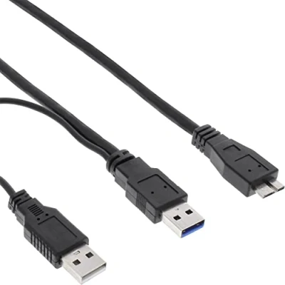 Afbeelding van InLine USB 3.0 Y kabel (1.50 m, 3.0),