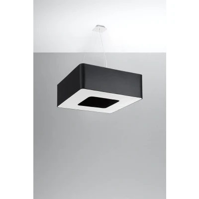 Afbeelding van Sollux Lighting URANO SL.0784 Vierkante Hanglamp Zwart 60cm E27