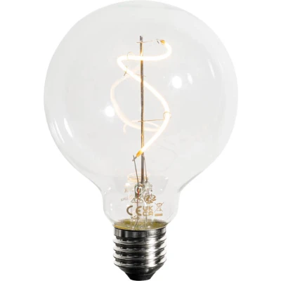 Afbeelding van LUEDD E27 dimbare LED spiraal filament G95 4W 270 lm 2200K