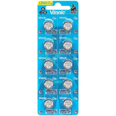 Afbeelding van 10 Stuks Vinnic G13 / AG13 L1154 LR44 157 A76 1.5V knoopcel batterij