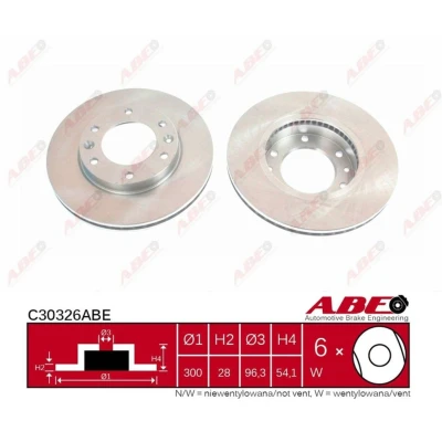 Afbeelding van ABE Remschijven C30326ABE
