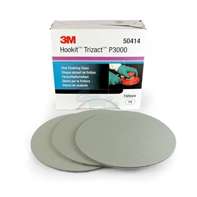 Afbeelding van 3m hookit trizact fine finishing schuurschijf p3000 150 mm 15 stuks