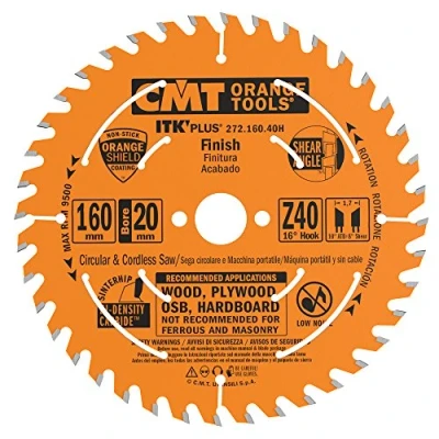 Afbeelding van CMT 272.160.40H Ultra ITK Plus Cirkelzaagblad 160 x 20 40T Hout/Multiplex