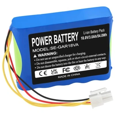 Afbeelding van Li ion 3000mAh 18V grasmaaier accu voor Husqvarna 589586201 R100Li Automower 430X Gardena Sileno R160Li2018 R130LIC