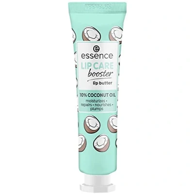 Afbeelding van Essence Lip Care Booster Lipboter, lippenverzorging, 10% kokosolie, hydrateert, voedt, vult, wit, verzorgend, met oliën, veganistisch, zonder conserveringsmiddelen (12 ml)