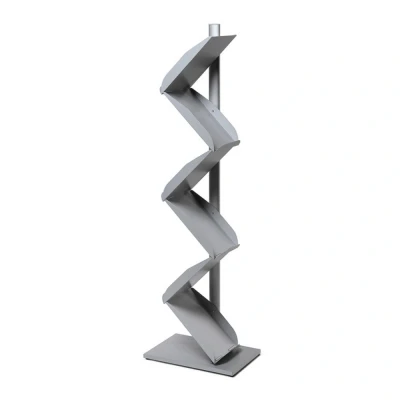 Afbeelding van Brochurestandaard Zigzag Standard Zilver 6x A4