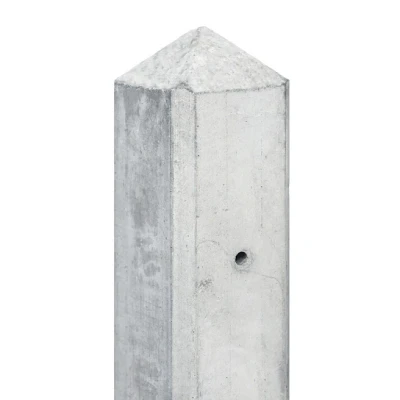 Afbeelding van Betonpaal IJssel wit grijs Eindpaal 10 x 190 cm