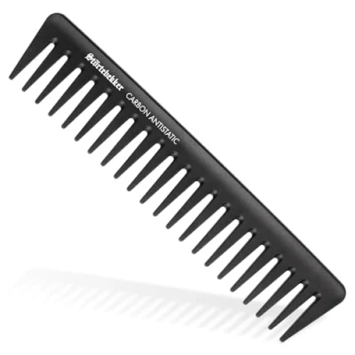 Afbeelding van Störtebekker® Premium Styling kam voor heren, onbreekbare haarkam grof koolstofkam, 19 cm antistatische styling, haarkam, haar en baard, de perfecte afwerking