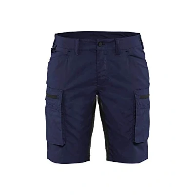 Afbeelding van Blaklader 7149 Dames Korte Werkbroek Marineblauw/Zwart