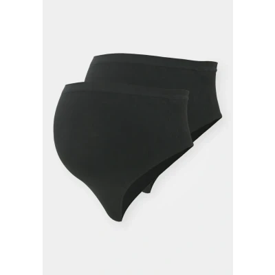 Afbeelding van MAMALICIOUS zwangerschapsstring MLHEAL (set van 2) zwart