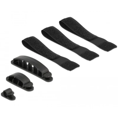Afbeelding van Delock Kabelhouder en klittenband Tape Set 6 stuks