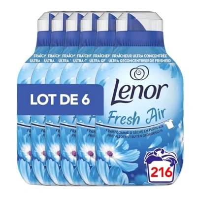 Afbeelding van 6x Lenor Wasverzachter Fresh Air Ochtendfris 36 Wasbeurten 504 ml