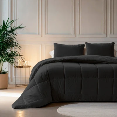 Afbeelding van Sleeptime 2 in 1 Velvet Dekbed zonder Overtrek 240 x 200 Antraciet
