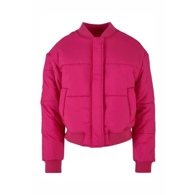 Afbeelding van Urban Classics Puffer Winterjas, Dames, Maat: Large, Hibiskuspink