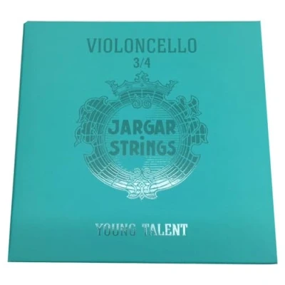 Afbeelding van JARGAR &quot;Young Talent&quot; 3/4 Cellosnaren Set Medium Staal core, kleine Mensuren