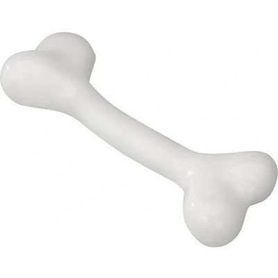 Afbeelding van Ebi Speelgoed Voor Dieren Hond Rubber Been Met Vanille Smaak L 20,25cm Wit 1st